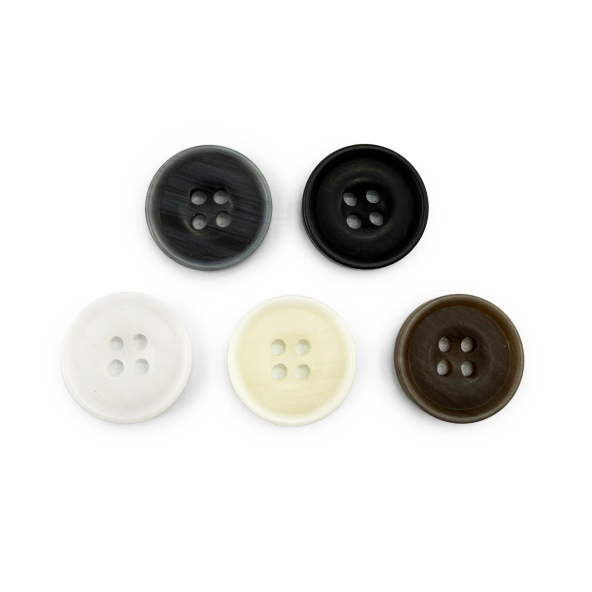 CRN-117 diagonal texture 4-hole polyester button