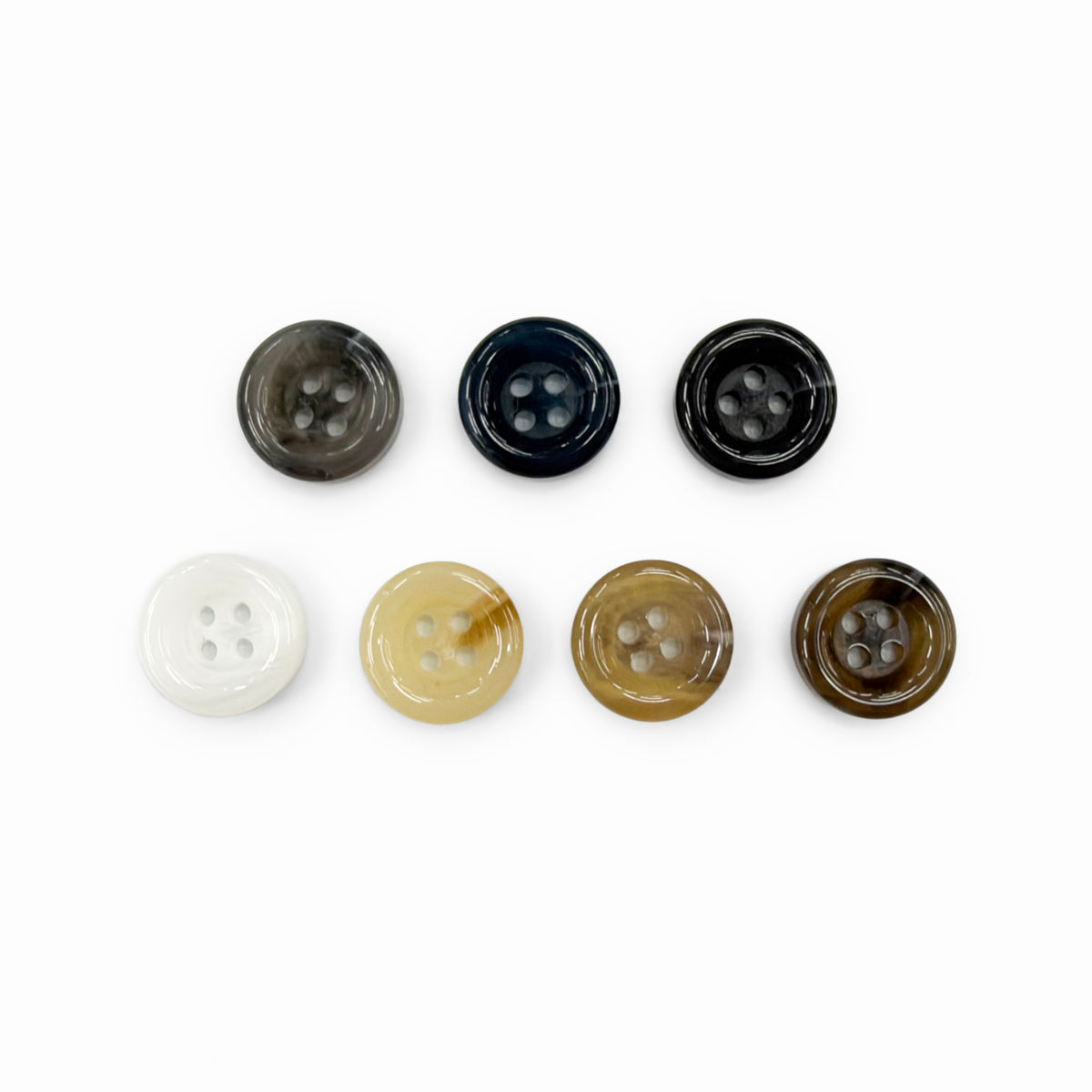 HA-061 faux horn 4-hole polyester buttons 